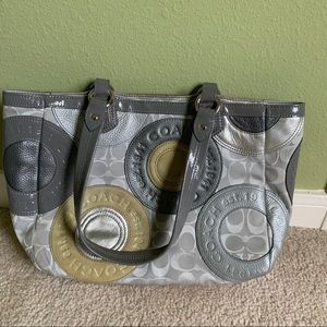 Coach Grey East West Tote